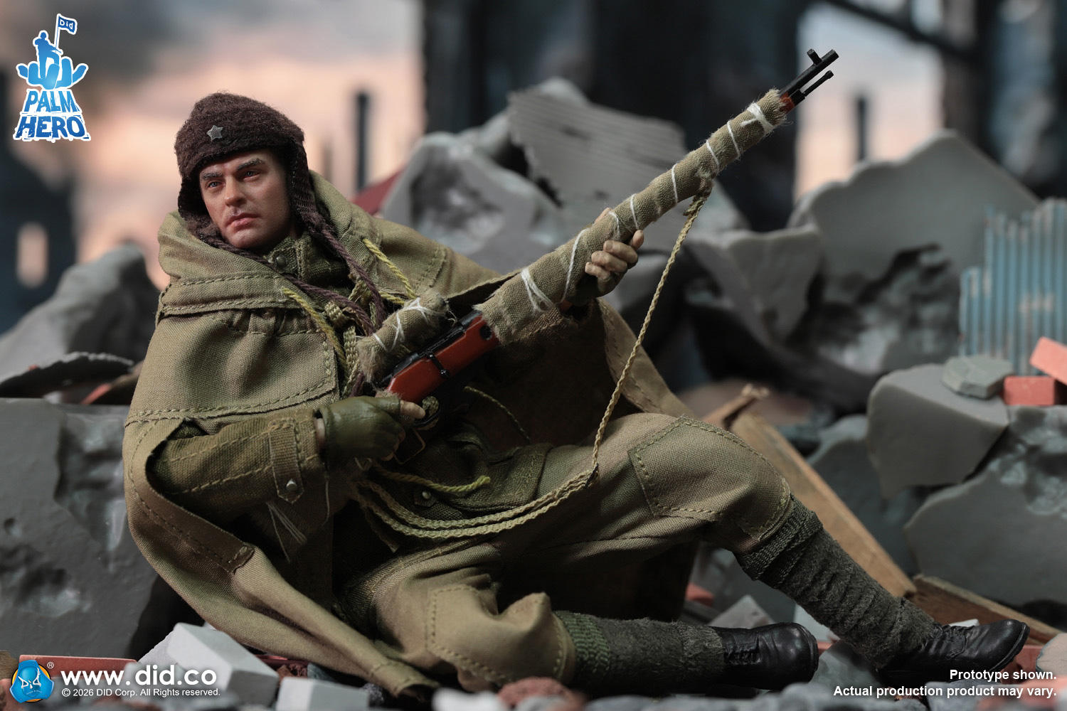 予約 DID 1/12 WW2 ロシア軍 狙撃兵 ヴァシリ・ザイツェフ XR80037