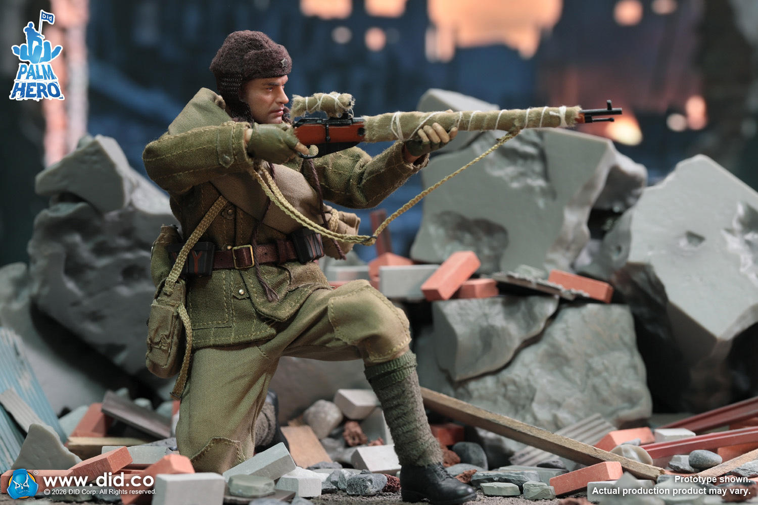 予約 DID 1/12 WW2 ロシア軍 狙撃兵 ヴァシリ・ザイツェフ XR80037