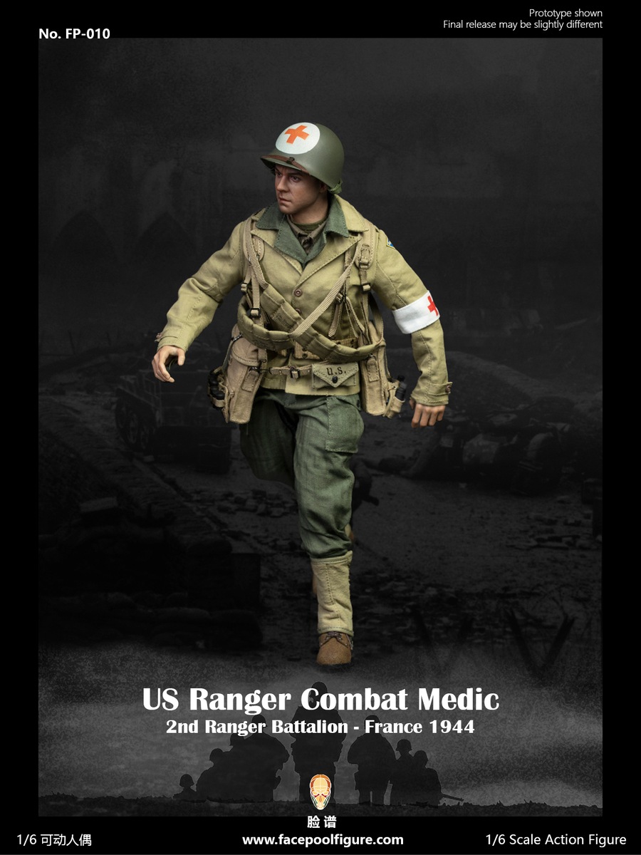 Facepoolfigure 1/6 WW2 アメリカ レンジャー 戦闘衛生兵 再販版 FP010