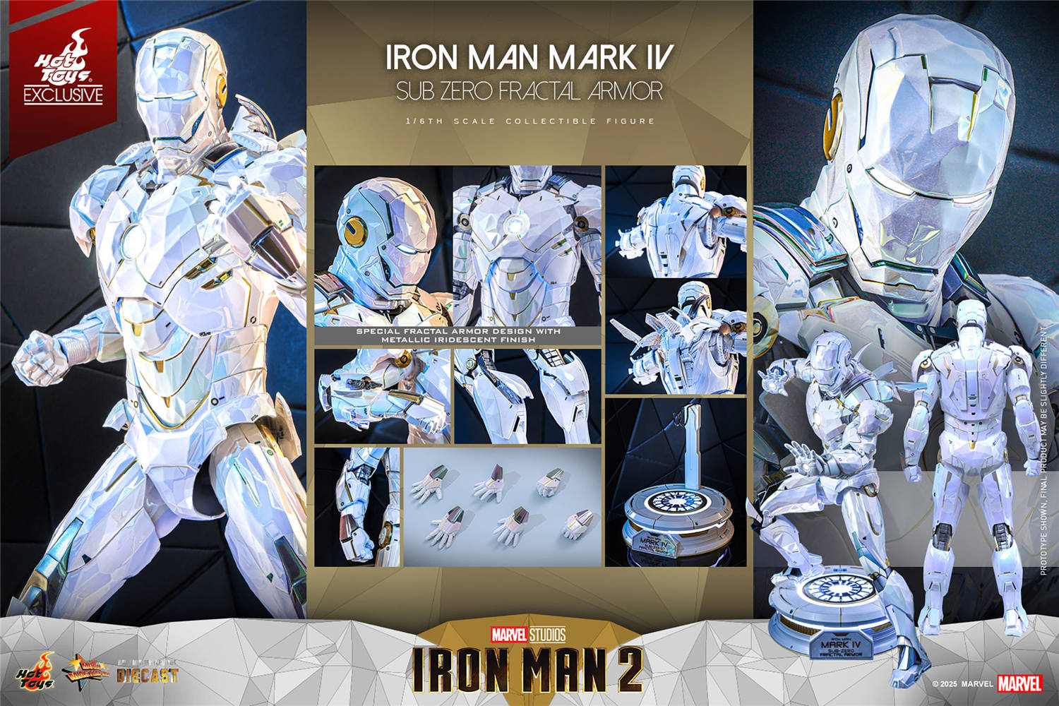 その他 mk ホットトイズ 1/6 アイアンマン マーク4(サブ-ゼロ フラクタル