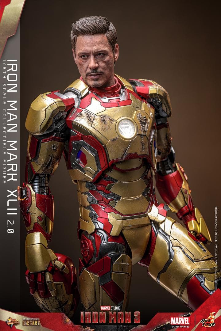 ホットトイズ アイアンマン・マーク42（2.0版）トニースターク　ベッド ムービー・マスターピース DIECAST】『アイアンマン3』1/6スケール
