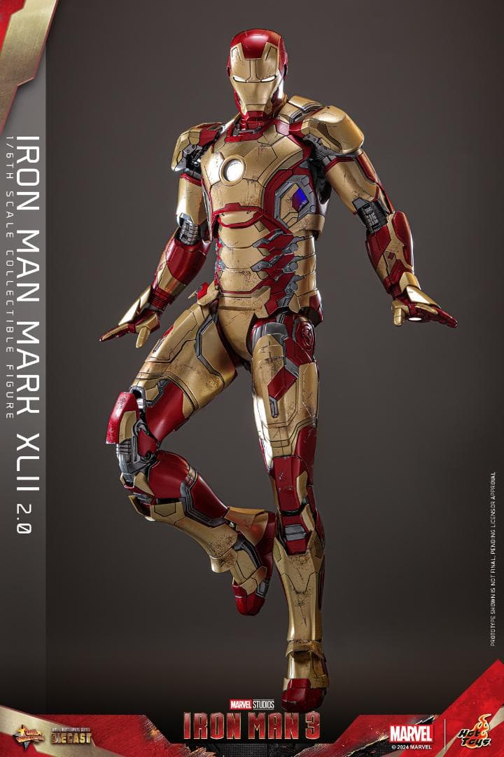 サ*R様 【新品未開封】 ホットトイズ マーク42/2.0/デラックス/ボーナス ホットトイズ 1/6 『アイアンマン3』 アイアンマン・マーク42 2.0 DX版