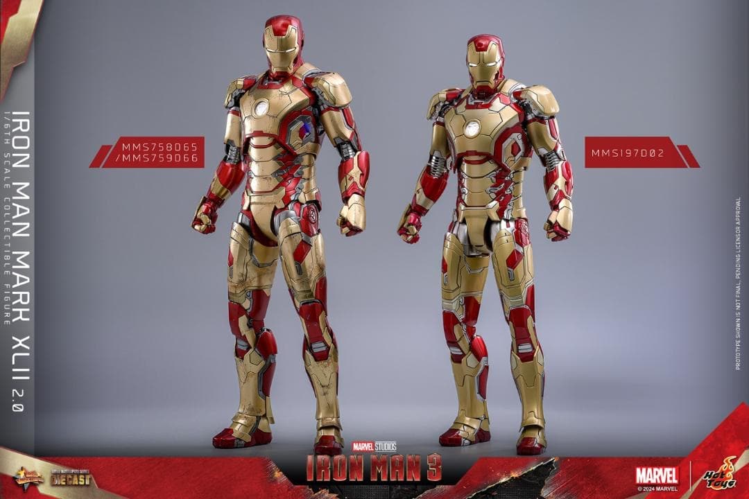 ホットトイズ 1/6 『アイアンマン3』 アイアンマン・マーク42 2.0 DX版