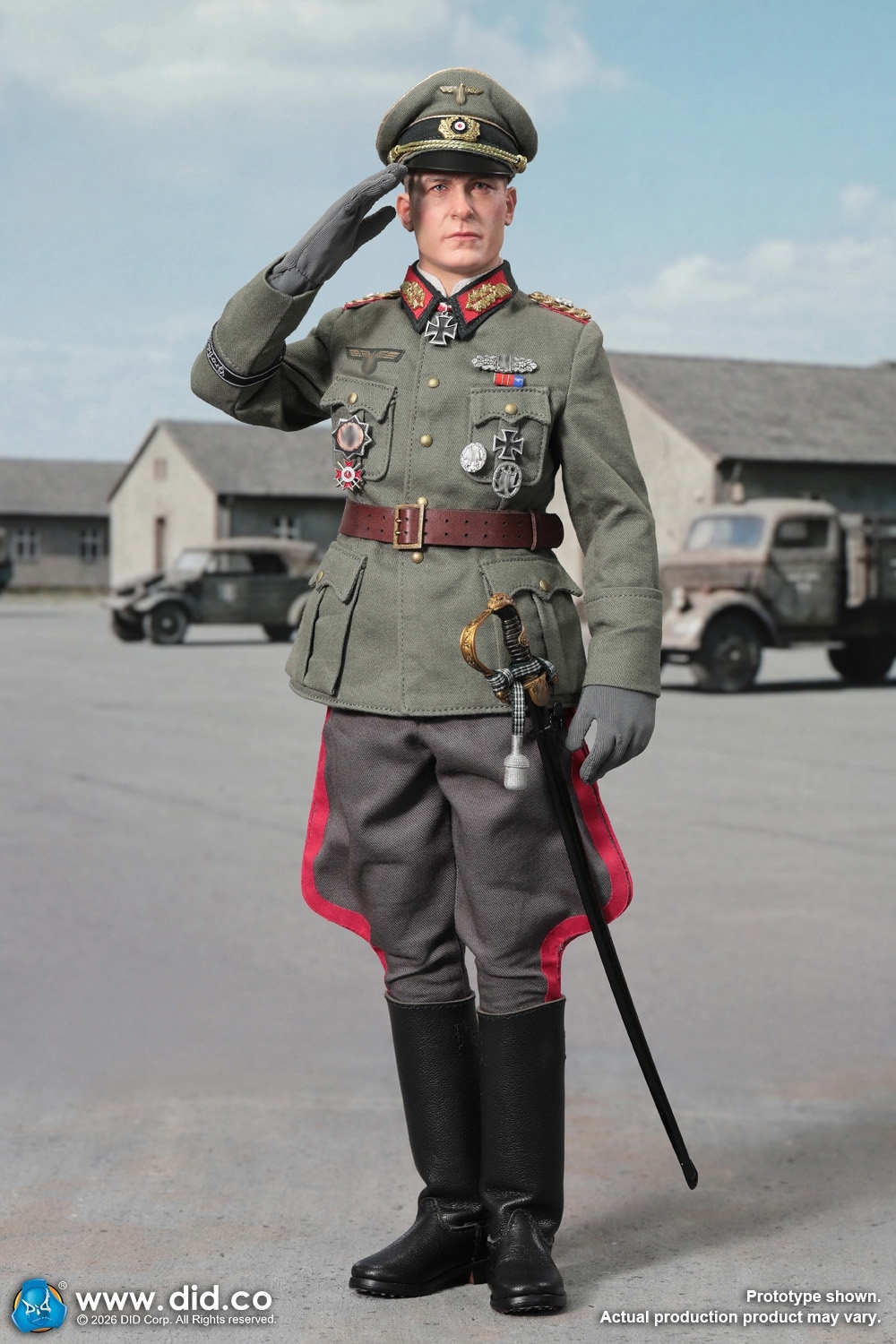 予約 DID 1/6 WW2 ドイツ国防軍 将校 オットー・レーマー D80194 WWII