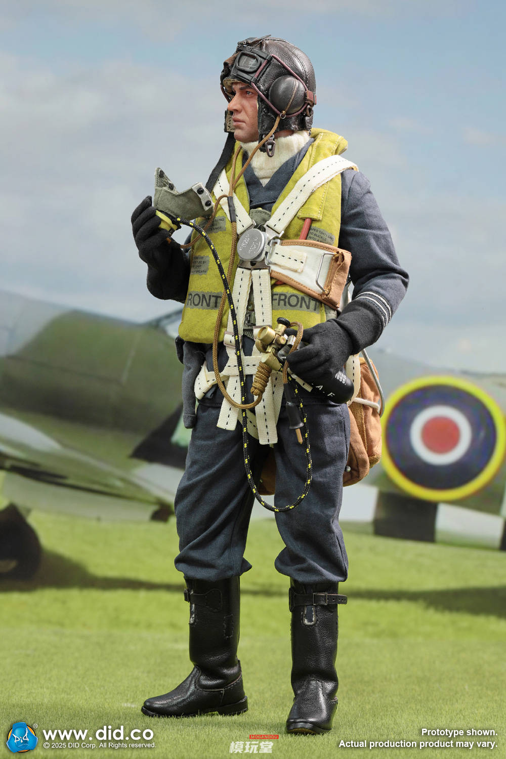 DID 1/6 WW2 イギリス空軍 パイロット 中隊長 トム K80187 WWII