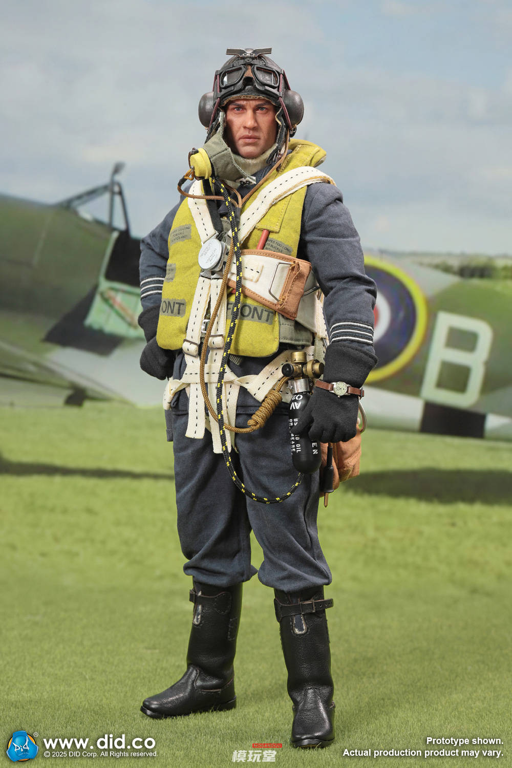 DID 1/6 WW2 イギリス空軍 パイロット 中隊長 トム K80187 WWII