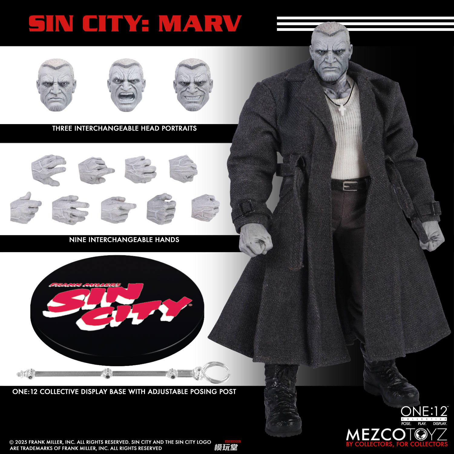 予約 Mezco Toyz 1/12 『シン・シティ』 マーヴ Sin City - Marv