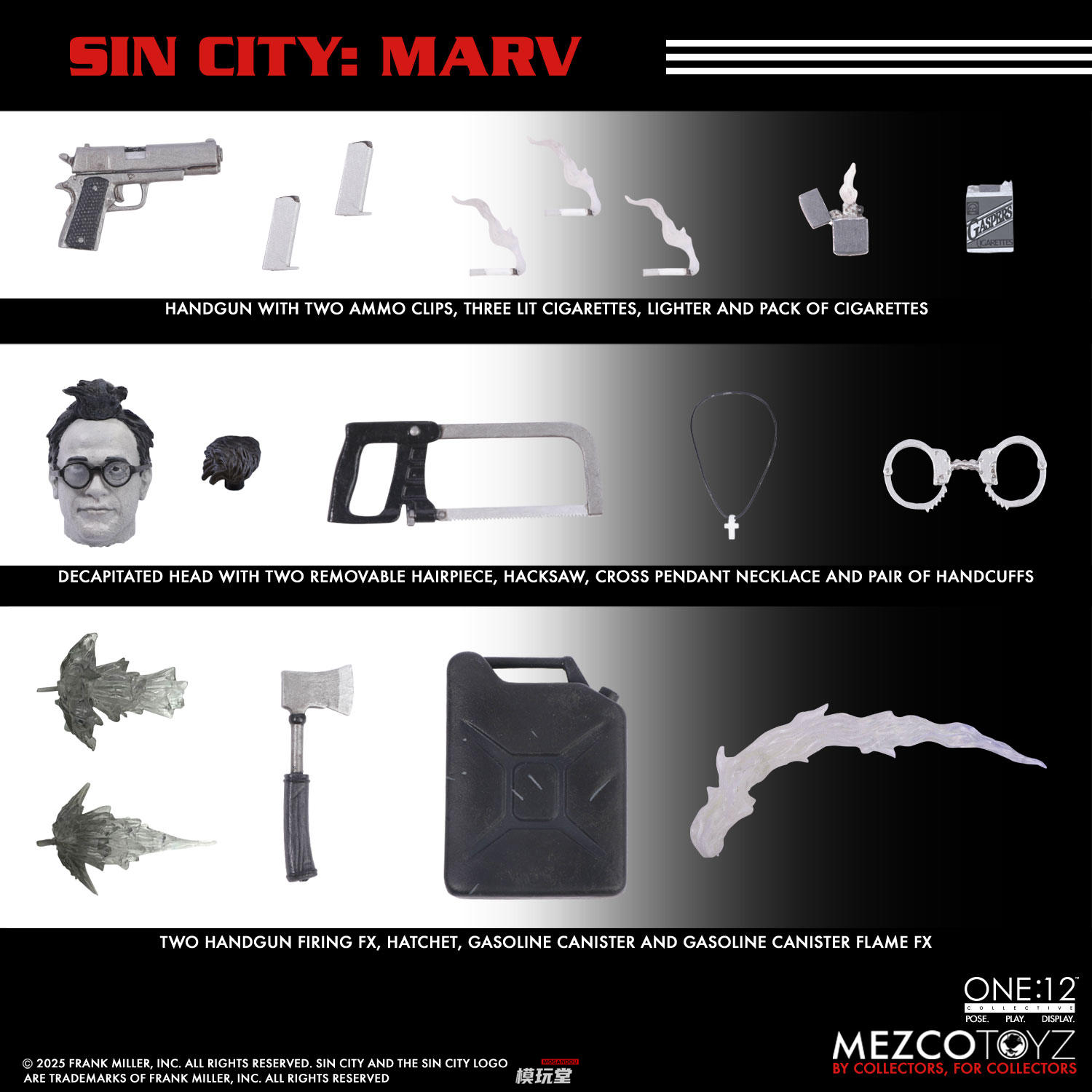 予約 Mezco Toyz 1/12 『シン・シティ』 マーヴ Sin City - Marv