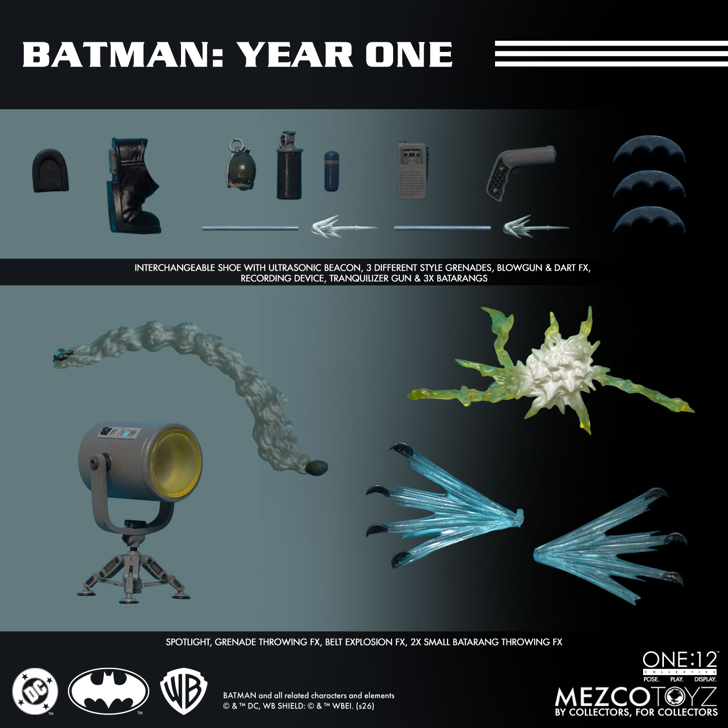 予約 Mezco Toyz 1/12 『バットマン: イヤーワン』 バットマン Batman