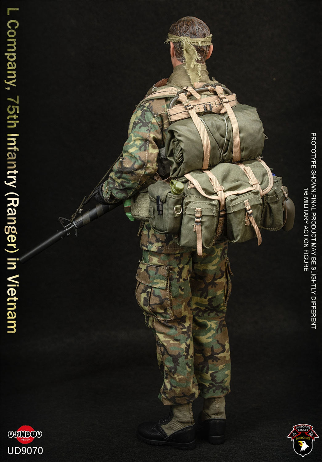 ＮＺニュージーランド軍＊UN国連軍/UNO ベレー＊約５９ｃｍ（実物） 予約 UJINDOU 1/6 ベトナム戦争 米陸軍 第75歩兵連隊（レンジャー）L
