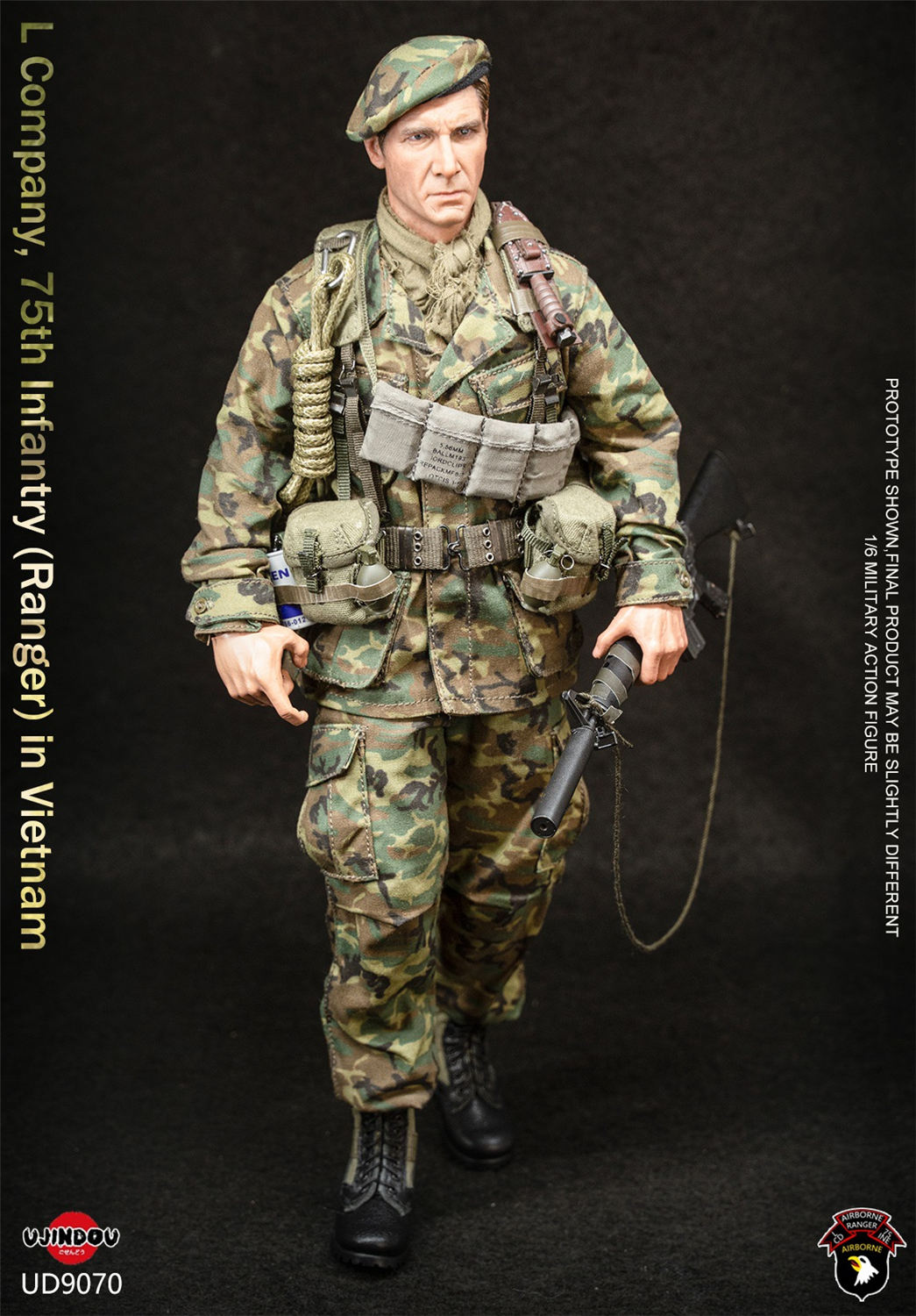 購入予約 孤獨のNAMさん ベトナムタイプ個人装備 予約 UJINDOU 1/6 ベトナム戦争 米陸軍 第75歩兵連隊（レンジャー）L