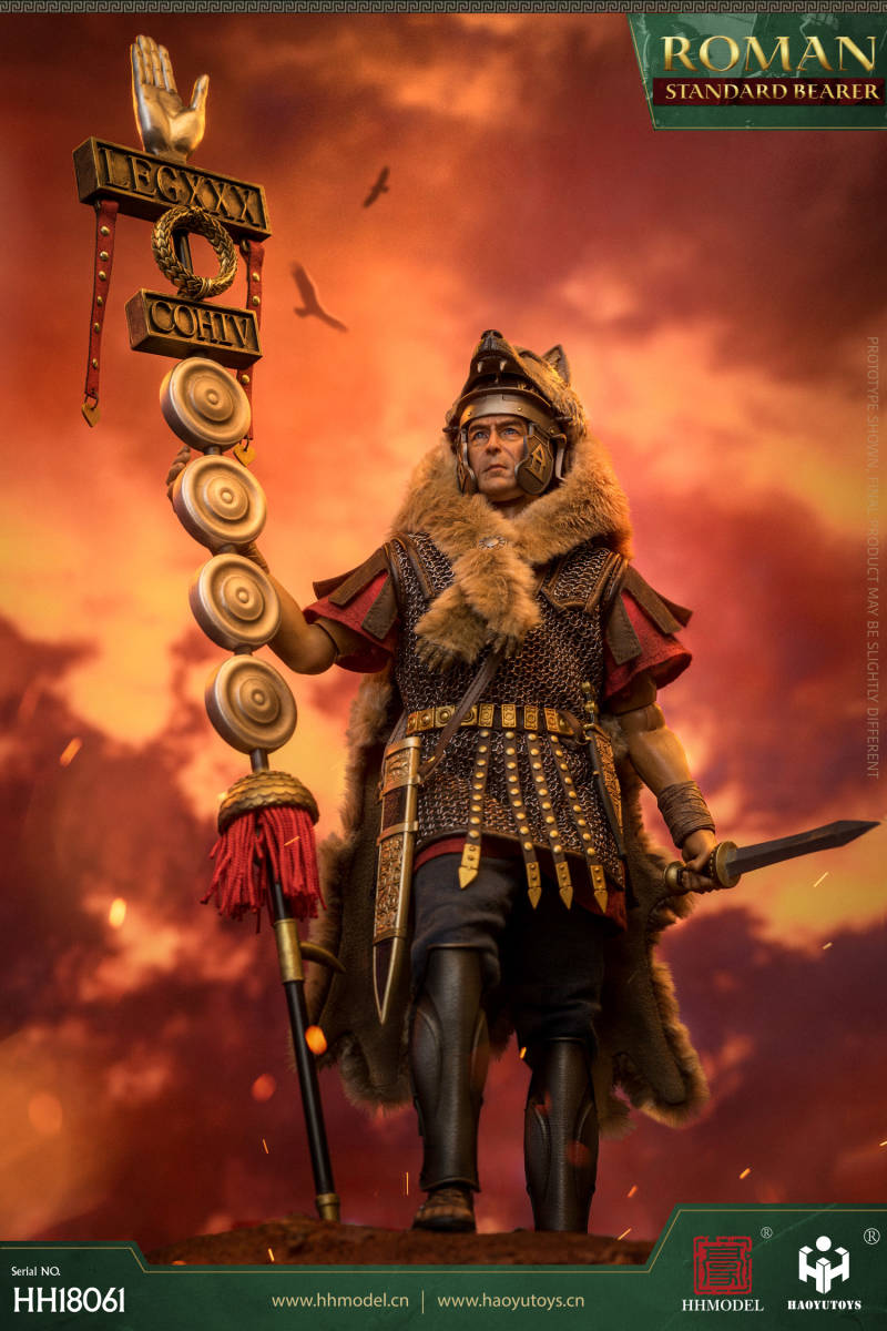 HHMODEL x HAOYUTOYS 1/6 古代ローマ軍 百人隊 旗手兵 シグニフェル 未