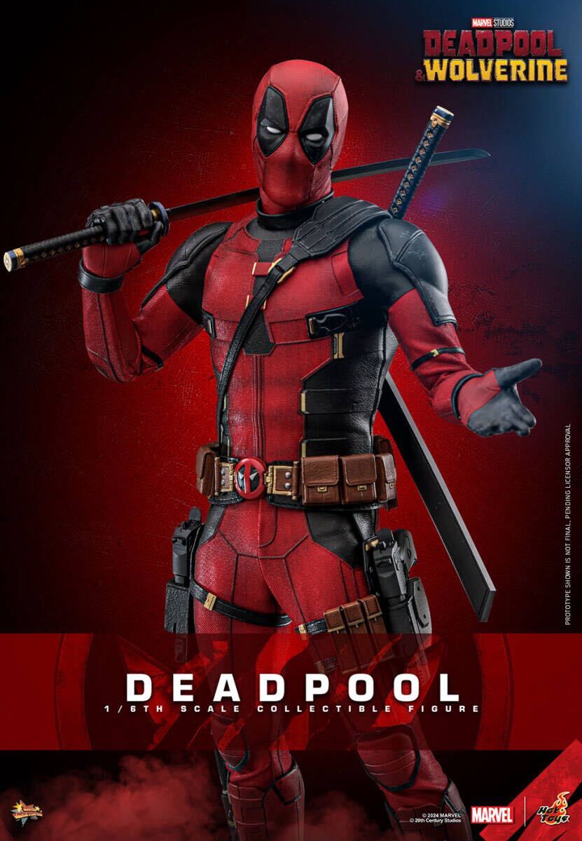 ホットトイズ　デッドプール　フィギュア　デッドプール&ウルヴァリン　1/6 ホットトイズ 1/6 デッドプール＆ウルヴァリン デッドプール 通常.Ver