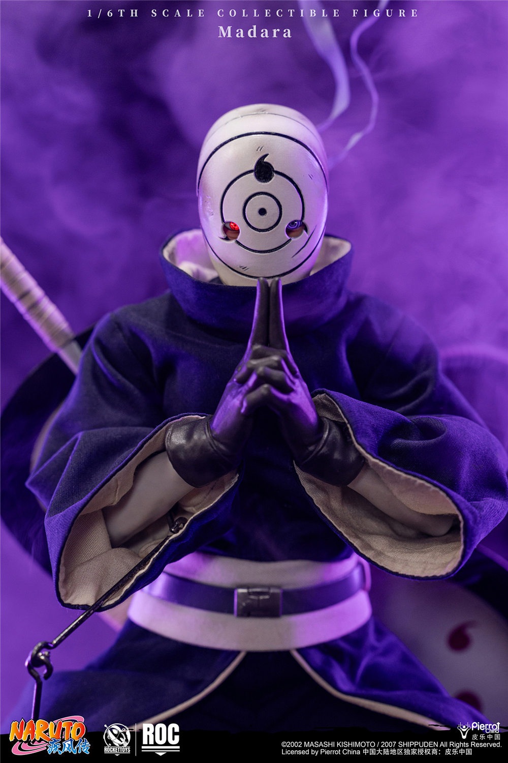 予約 RocketToys 1/6 『NARUTO -ナルト- 疾風伝』うちはマダラ 白仮面