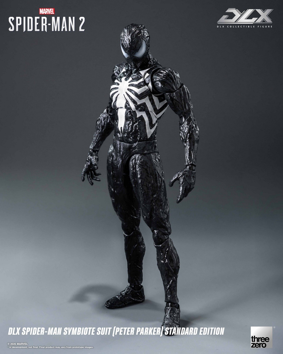 MARVEL SPIDER-MAN シンビオートフィギュア　ブラックコスチューム 予約 threezero DLX スパイダーマン シンビオート・スーツ（ピーター