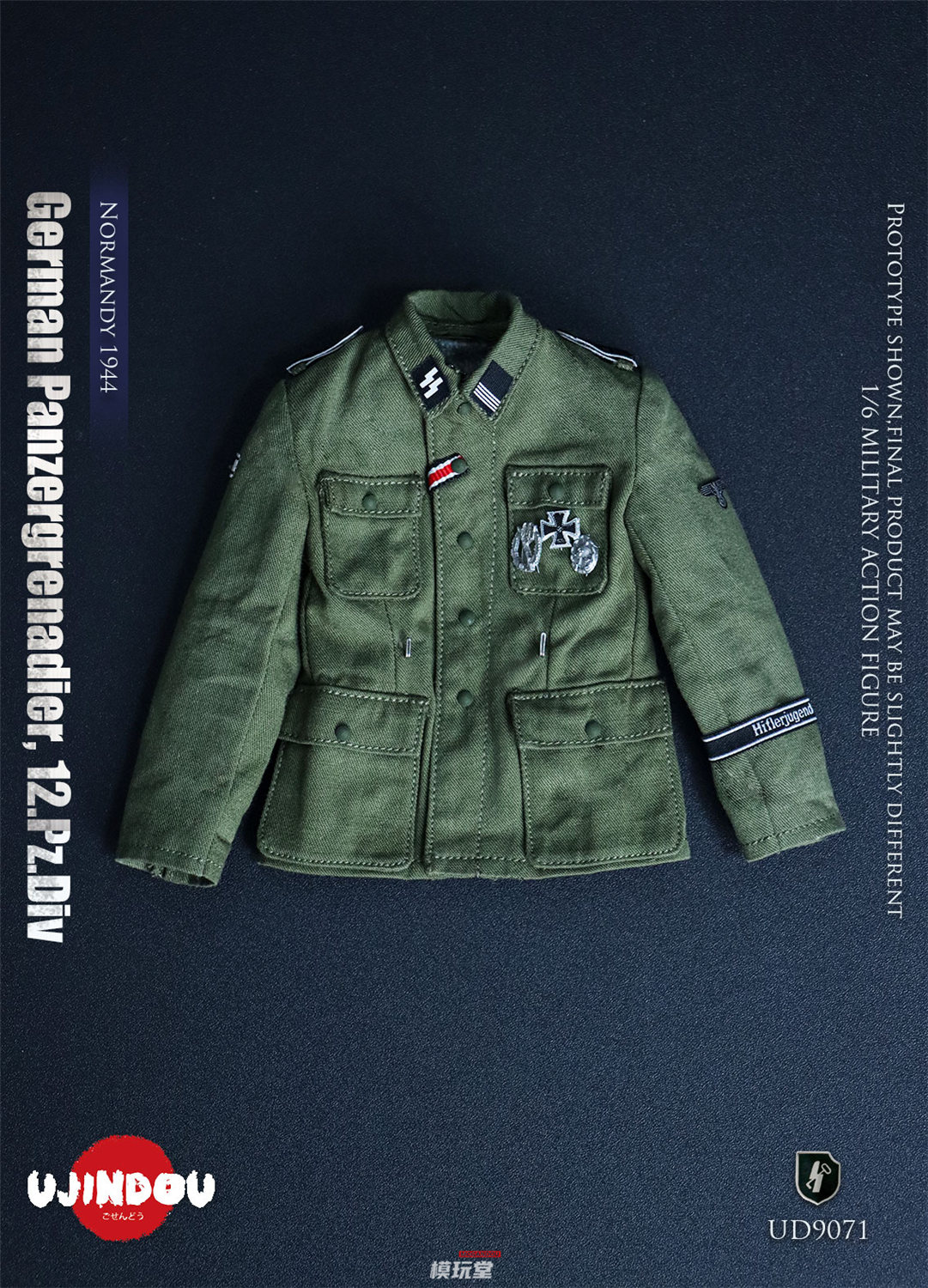 予約 UJINDOU 1/6 WW2 ドイツ軍 第12SS装甲師団「ヒトラーユーゲント