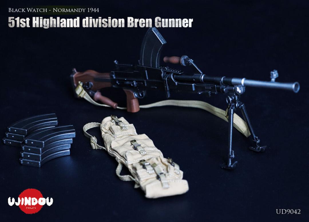 UJINDOU 1/6 51st Highland division Bren Gunner Black Watch