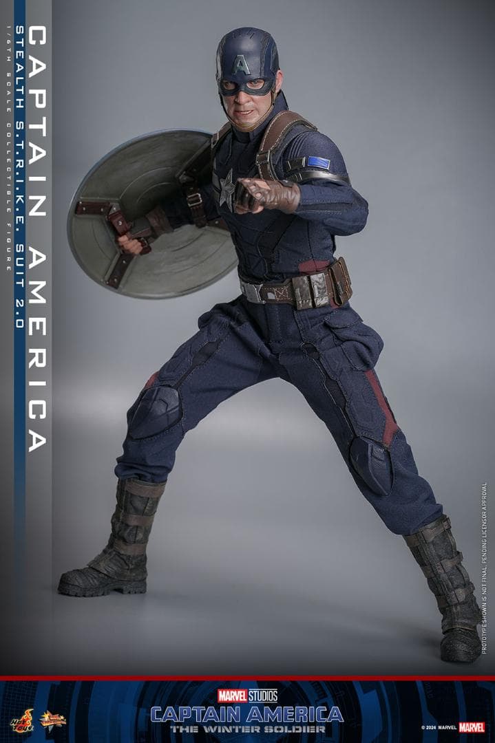 ホットトイズ　キャプテン・アメリカ(ステルス・スーツ版) ホットトイズ 1/6 ウィンター・ソルジャー キャプテン・アメリカ