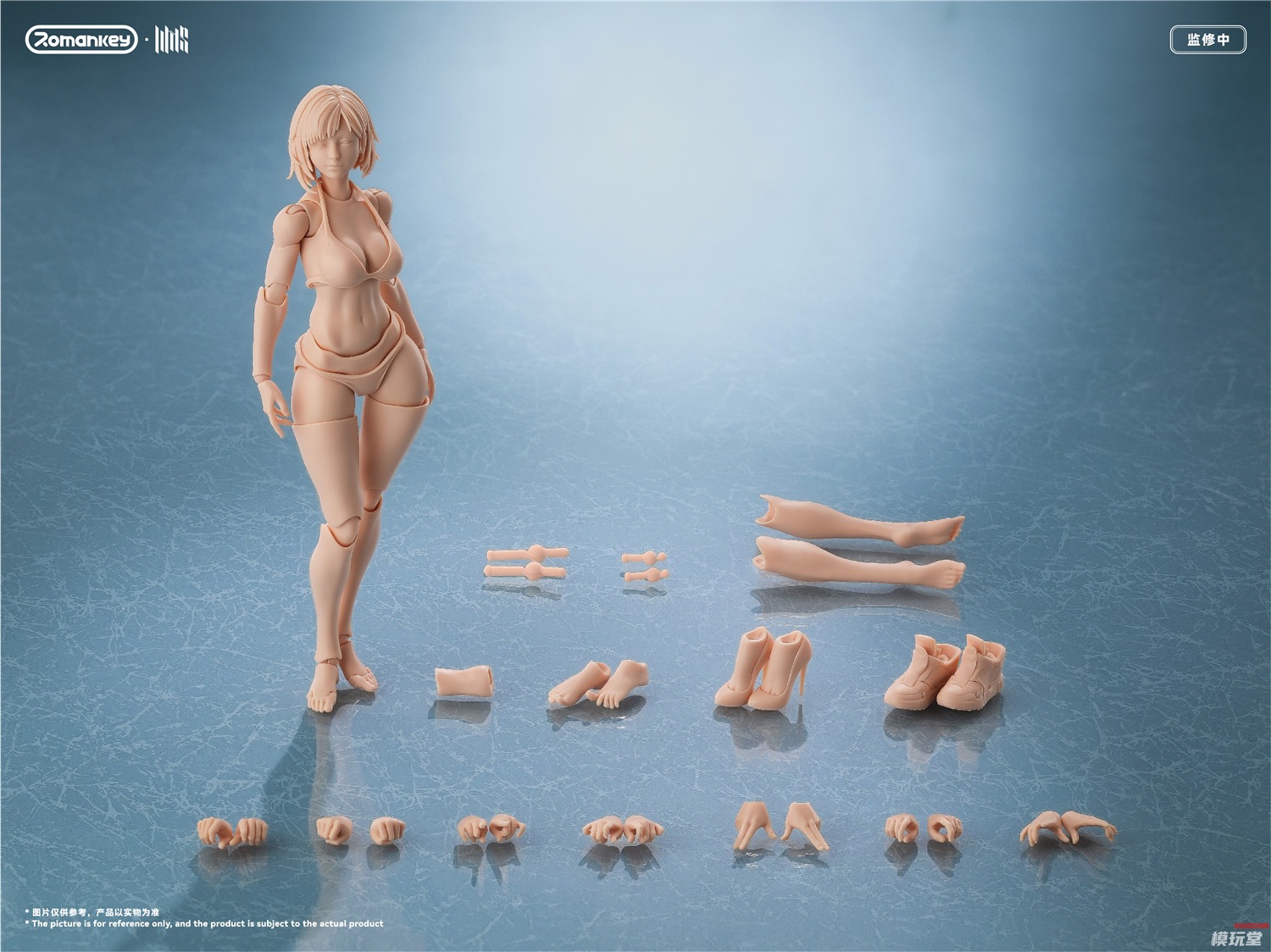 予約 Romankey 1/12 超可動女性素体 ミア 通常版 UMS004 ＆ 限定塗装版