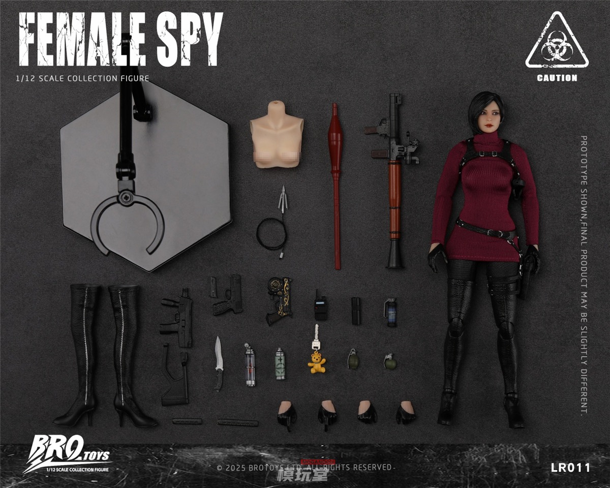 予約 BROTOYS 1/12 フィーメル スパイ 予約特典付き LR011 Female Spy
