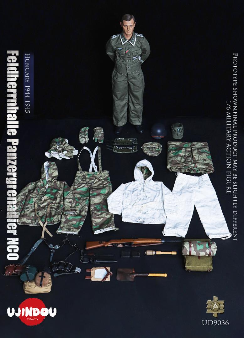 UJINDOU 1/6 WWII Feldherrnhalle Panzergrenadier NCO Hungary 1944