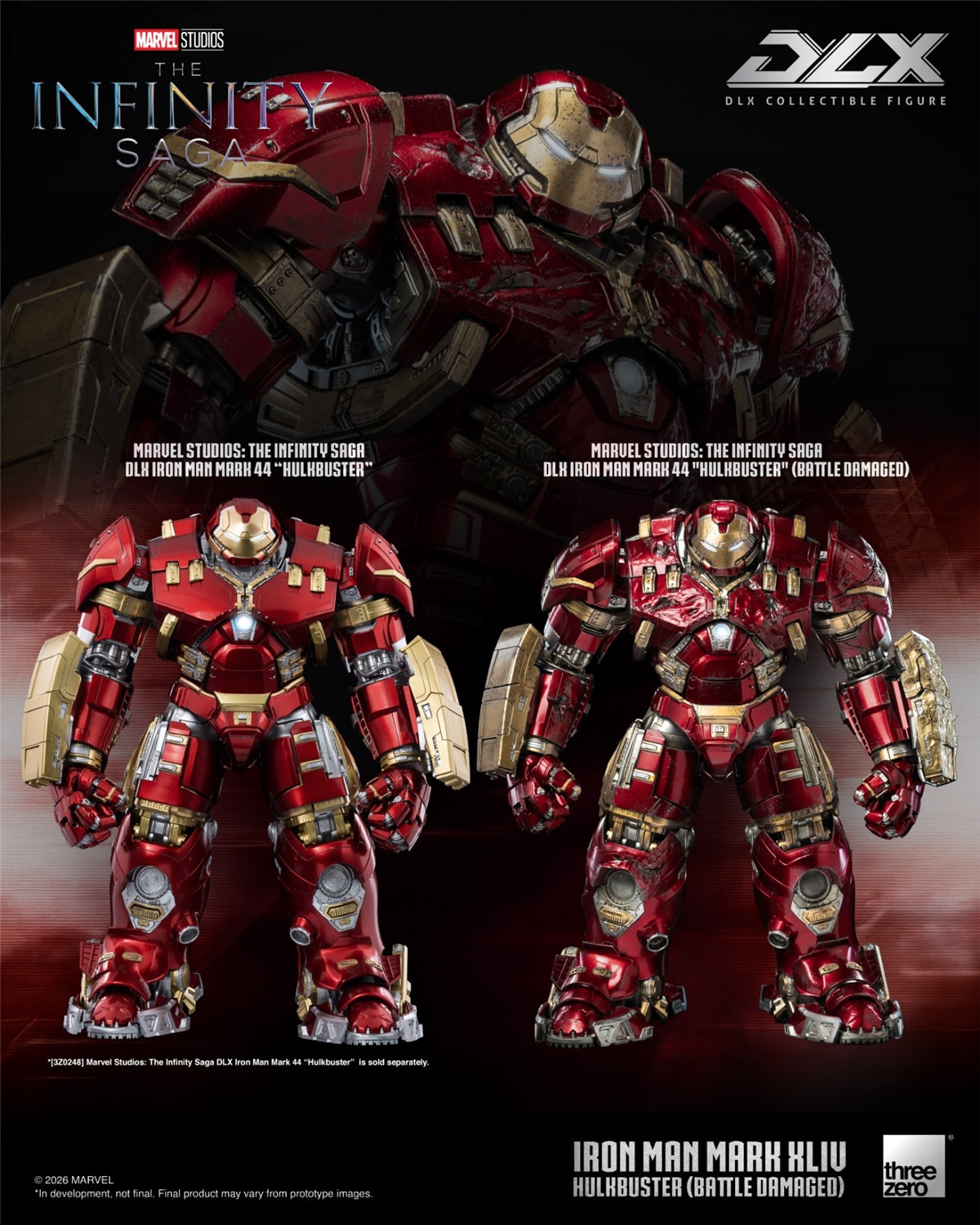 未開封 threezero ハルクバスター アイアンマン 予約 threezero DLX アイアンマン・マーク44 ハルクバスター バトル