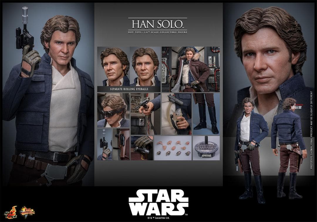 STAR WARS コレクターシリーズ ハン・ソロ & ルーク KBトイズ限定版 ホットトイズ 1/6 『スター・ウォーズ 帝国の逆襲』 ハン・ソロ MMS846