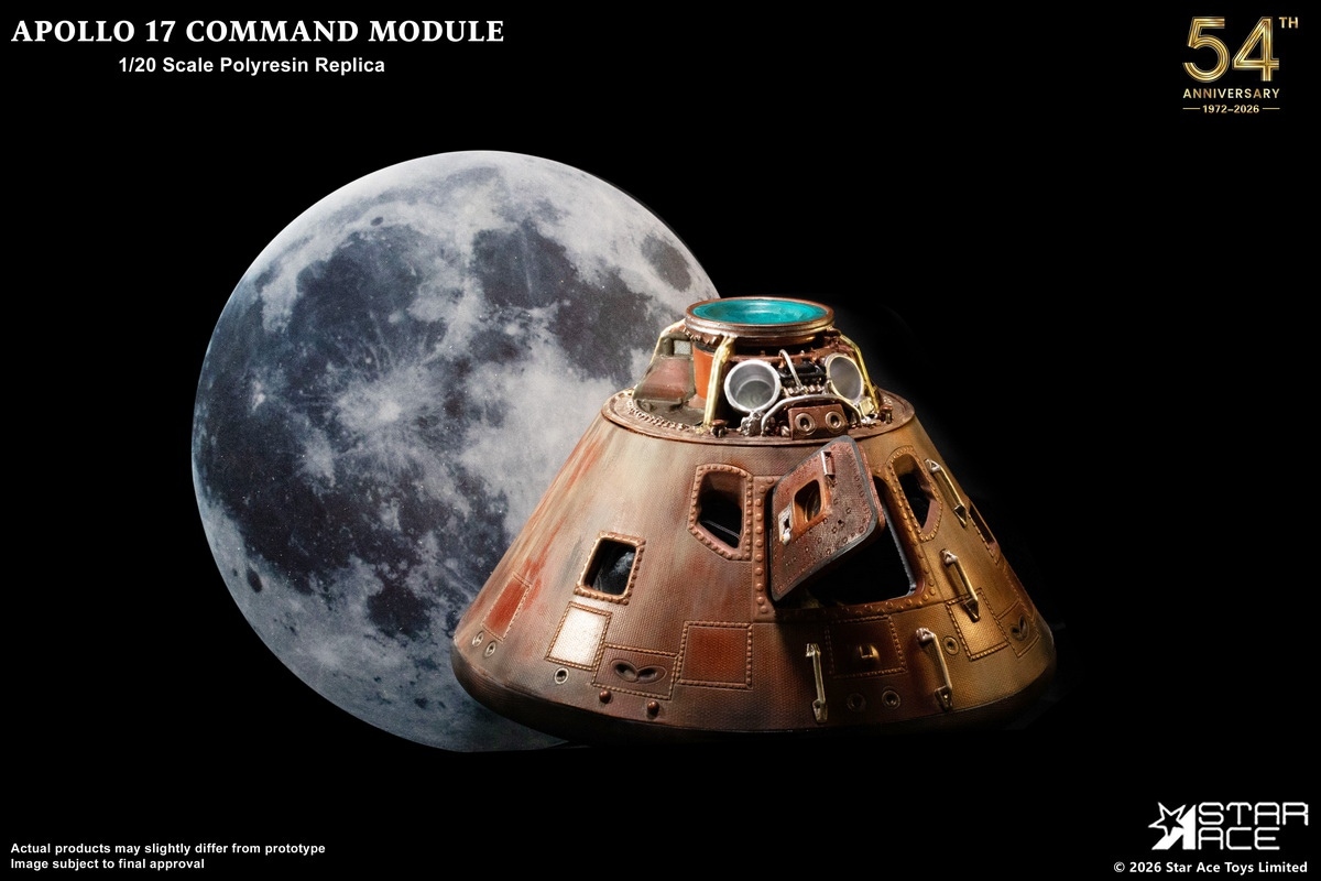 1972’ｓ★ NASA★ アポロ17★ 司令船★噴射訓練後交換済パーツ 予約 Star Ace Toys 1/20 アポロ17号 司令船 レプリカ モデル SA0161