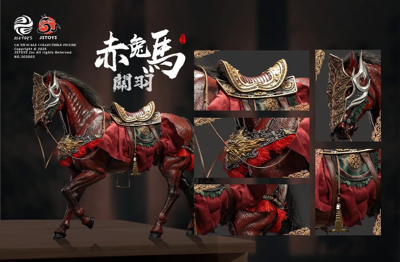 303TOYS x JSTOYS 1/6 三国シリーズ 関羽 雲長 専用 赤兎馬 303003