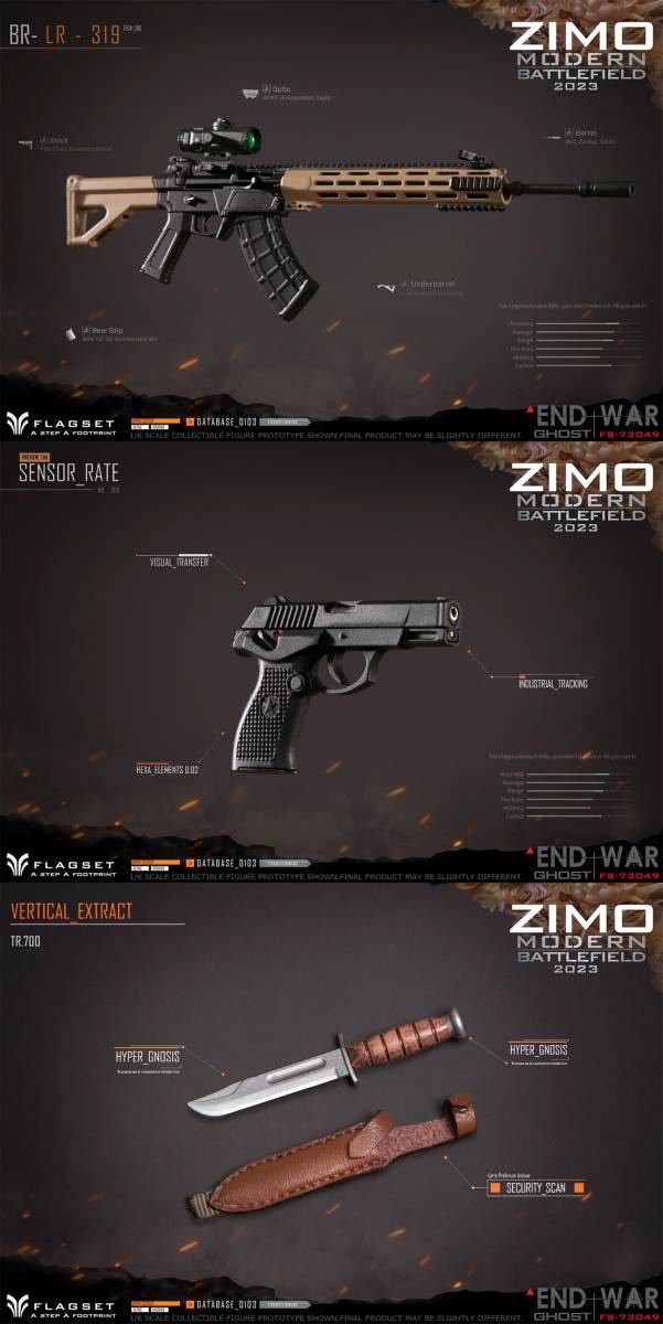 FLAGSET 1/6 END WAR GHOST ZIMO 子墨 未開封新品 FS-73049 | FLAGSET