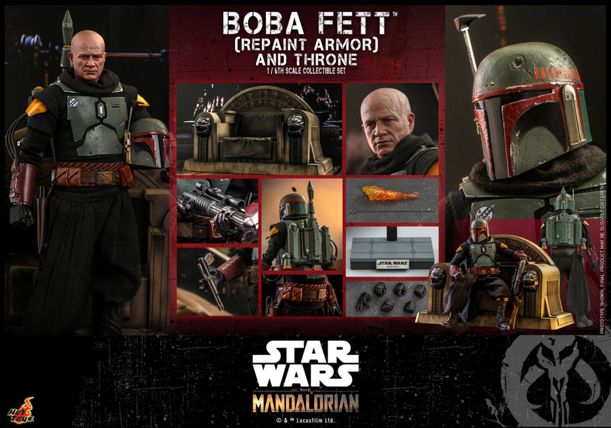 ホットトイズ 1/6 マンダロリアン ボバ・フェット (リペイント