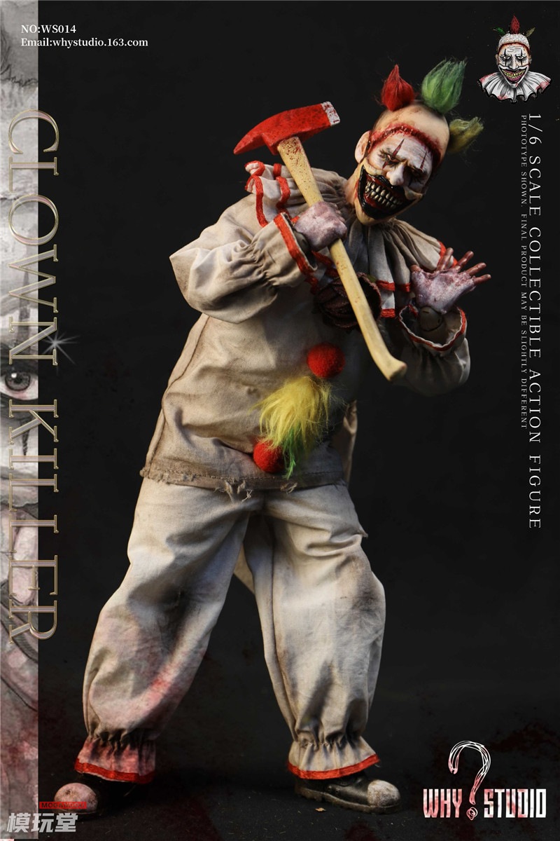 予約 WHY STUDIO 1/6 ホラー クラウン 再販.Ver WS014 Horror Clown