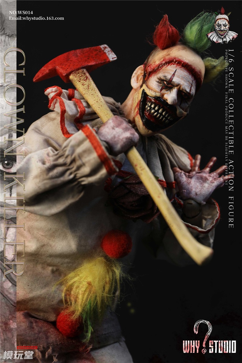 予約 WHY STUDIO 1/6 ホラー クラウン 再販.Ver WS014 Horror Clown