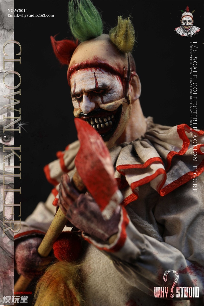 予約 WHY STUDIO 1/6 ホラー クラウン 再販.Ver WS014 Horror Clown