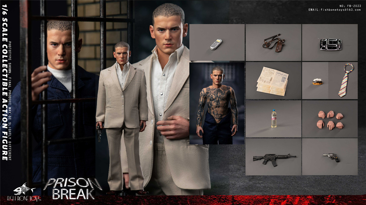 予約 FISH BONETOYS 1/6 プリズン・ブレイク マイケル FB-Z022