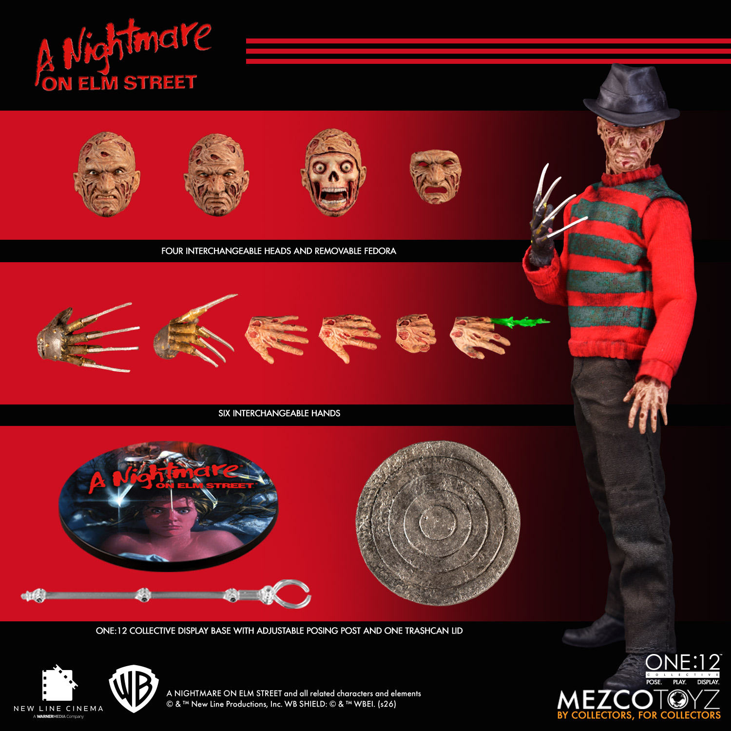予約 Mezco Toyz 1/12『エルム街の悪夢』フレディ・クルーガー A