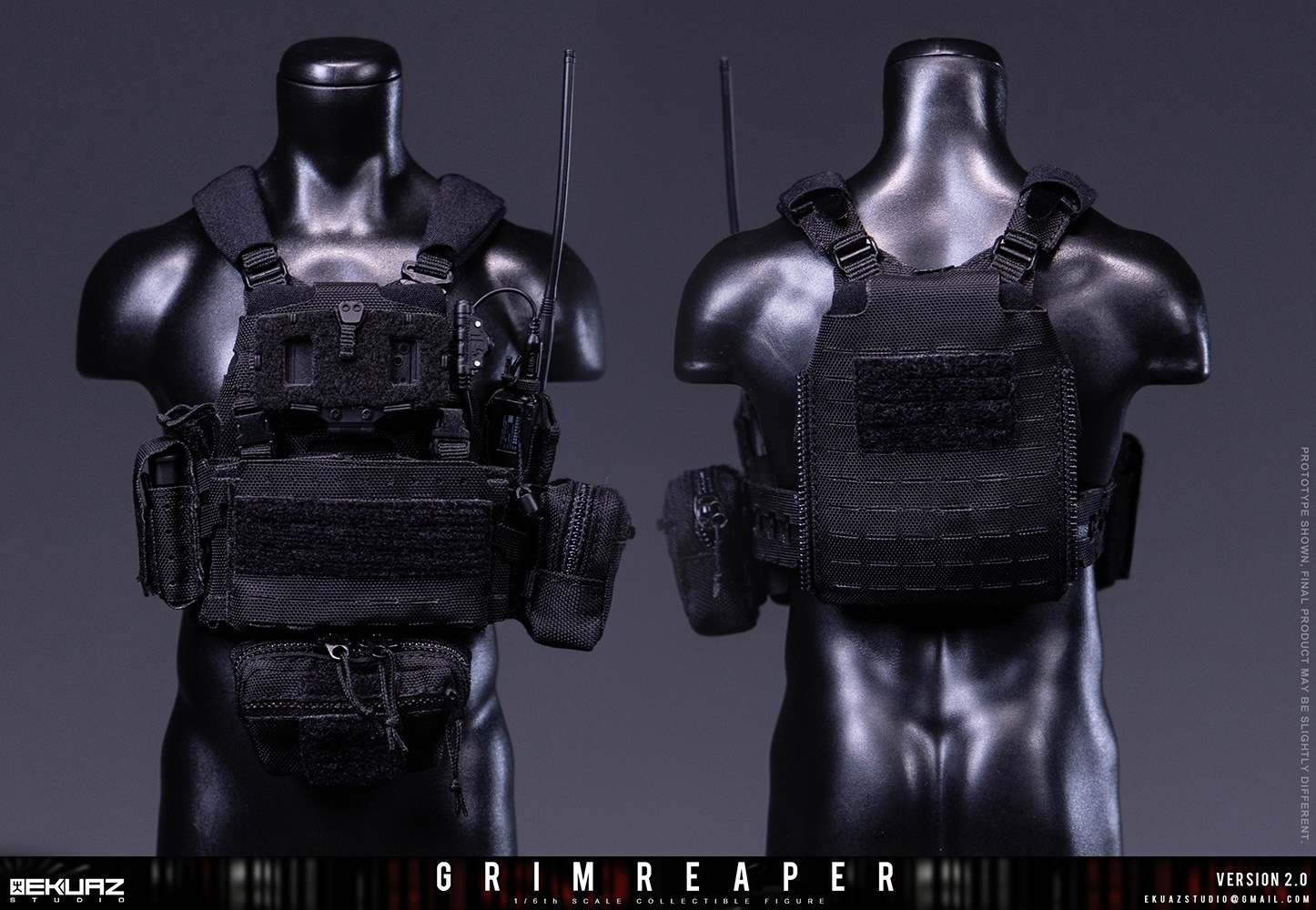 1/6スケール フィギュア素体 2体セット カスタム用 予約 EKUAZ STUDIO 1/6 Grim Reaper 2.0 Elite Guard 通常版 EKS015