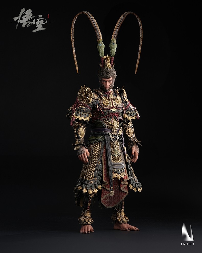 INART 1/6 黒神話: 悟空 天命人 ゴールドアーマー.Ver Black