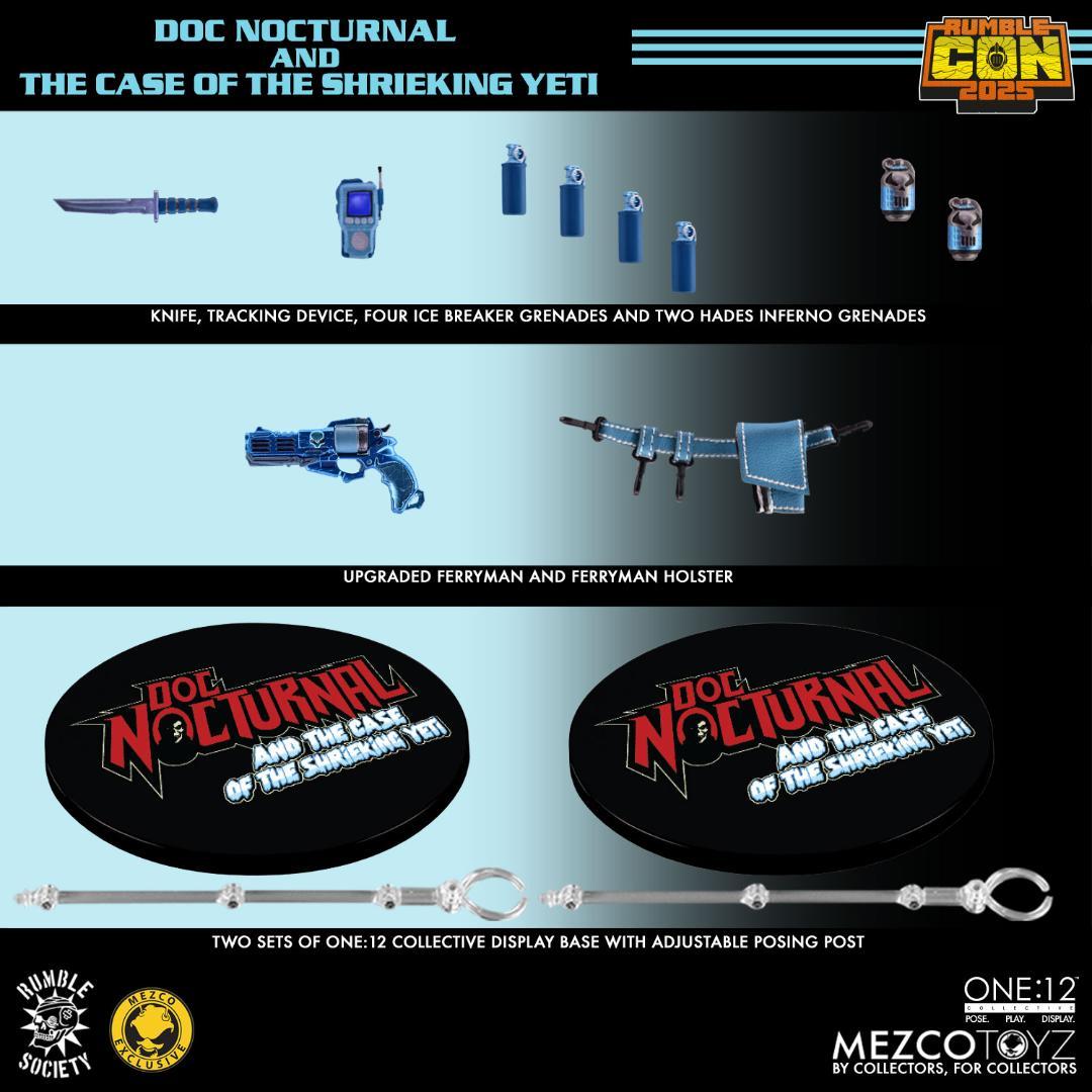 Mezco Toyz 1/12 Doc Nocturnal and the Case of the Shrieking Yeti