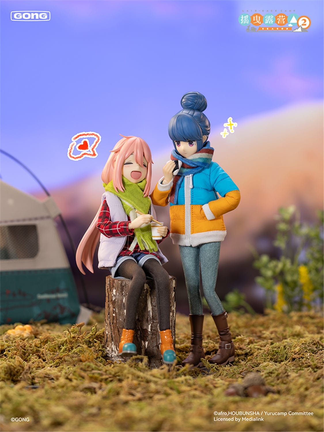 予約 GONG Studio 1/8 『ゆるキャン△』 各務原 なでしこ & 志摩 リン