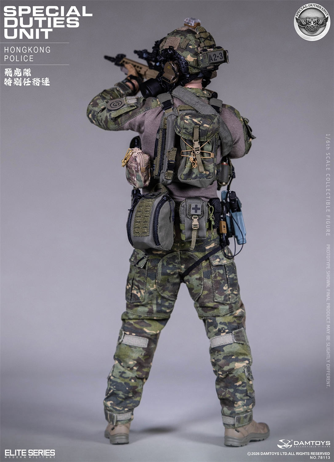予約 DAMTOYS 1/6 香港警察 特殊任務連（フライング・タイガース