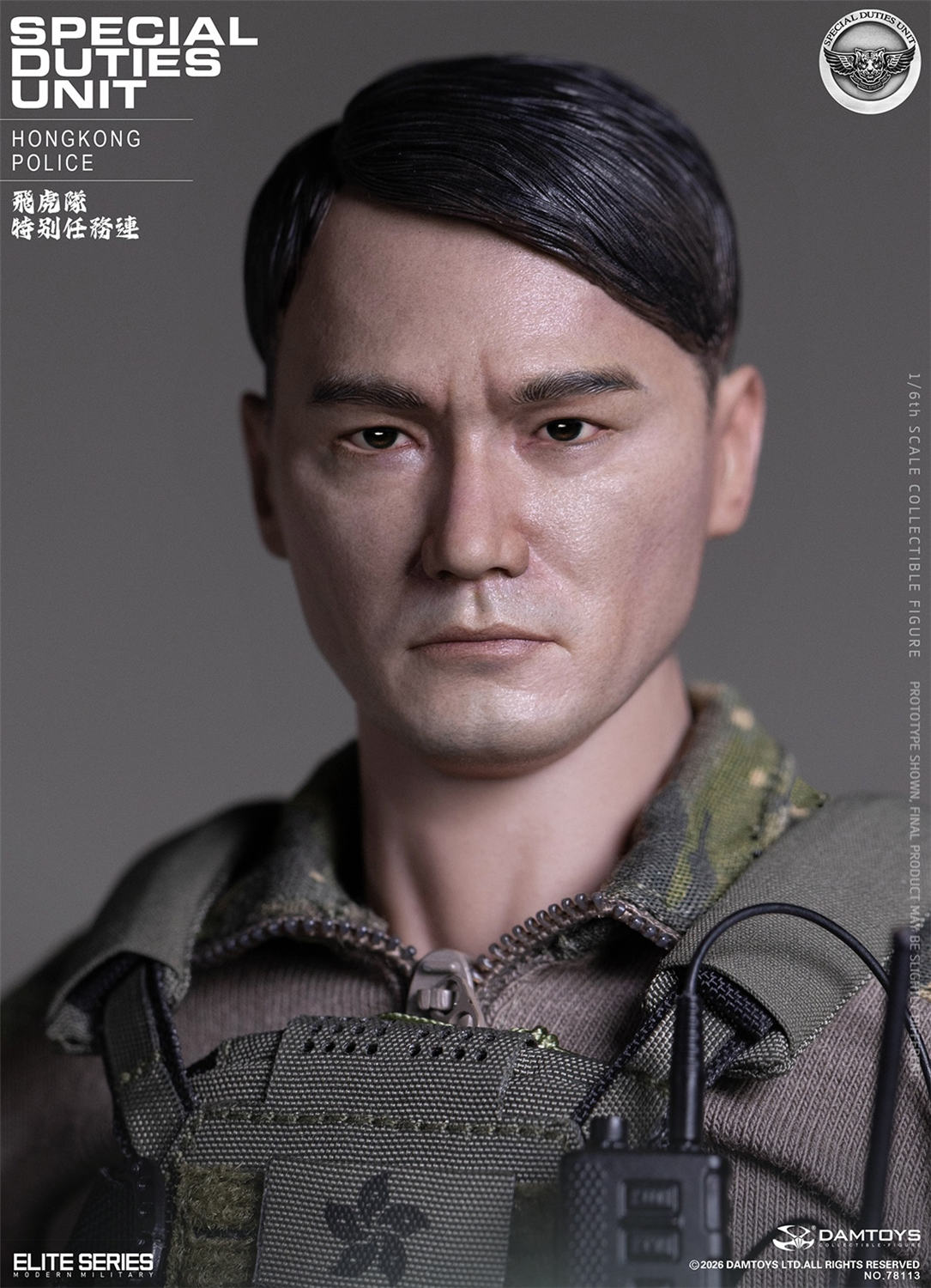予約 DAMTOYS 1/6 香港警察 特殊任務連（フライング・タイガース