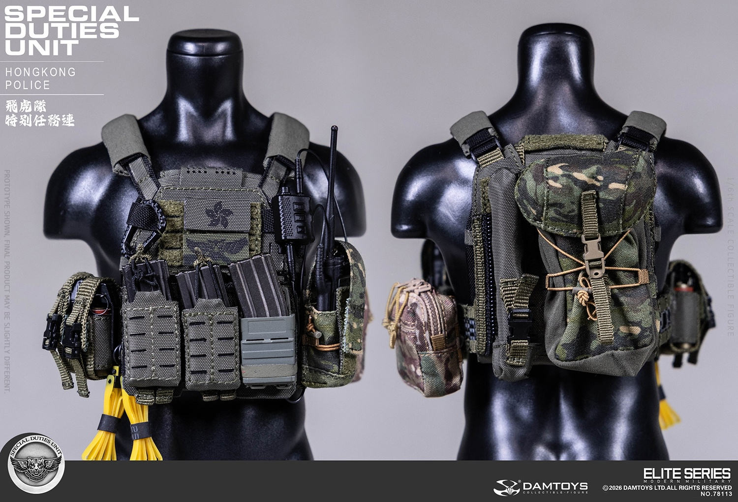 予約 DAMTOYS 1/6 香港警察 特殊任務連（フライング・タイガース