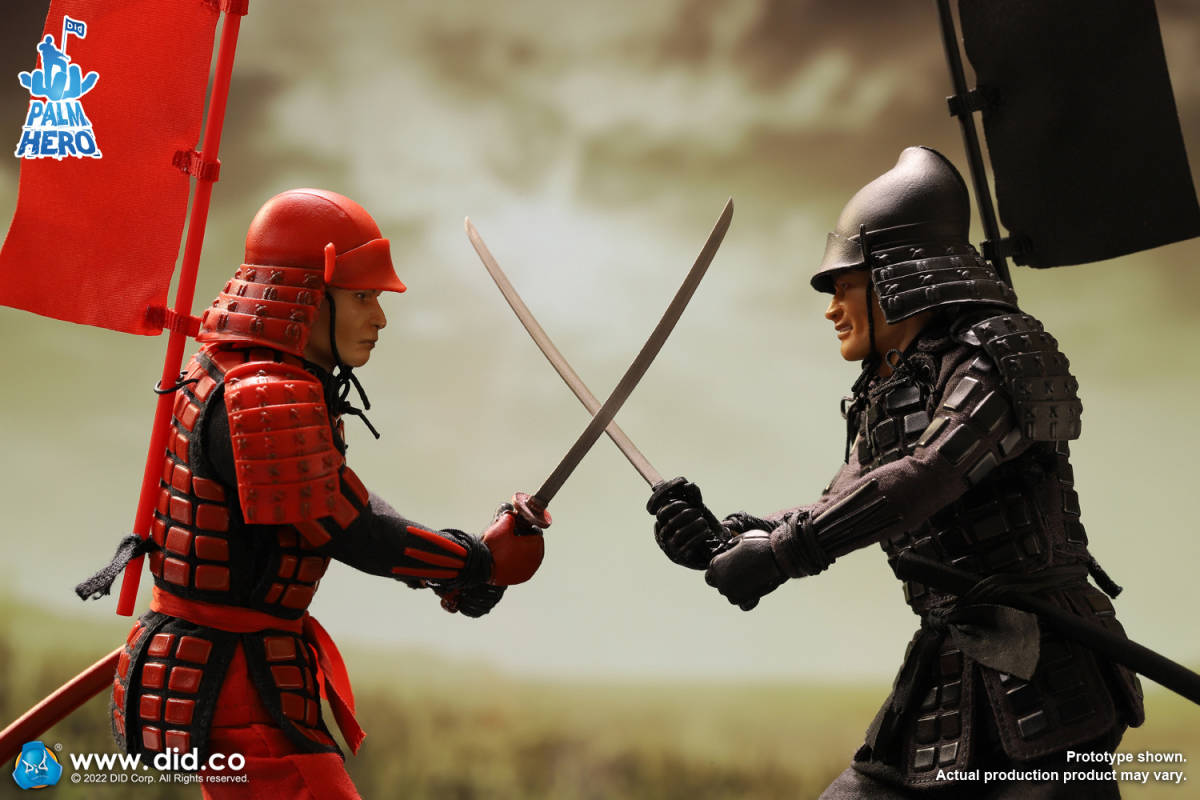 DID 1/12 戦国 サムライ 武士 赤.Ver 未開封新品 XJ80016A 武将 無双