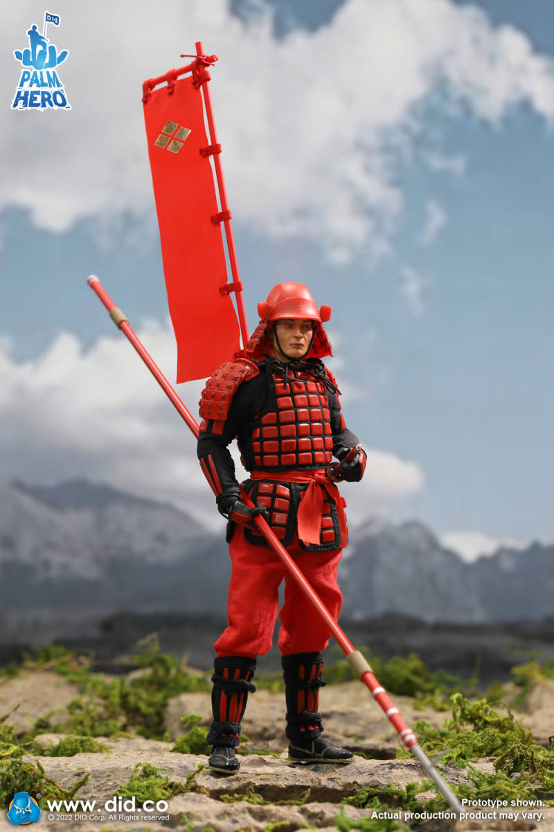 DID 1/12 戦国 サムライ 武士 赤.Ver 未開封新品 XJ80016A 武将 無双