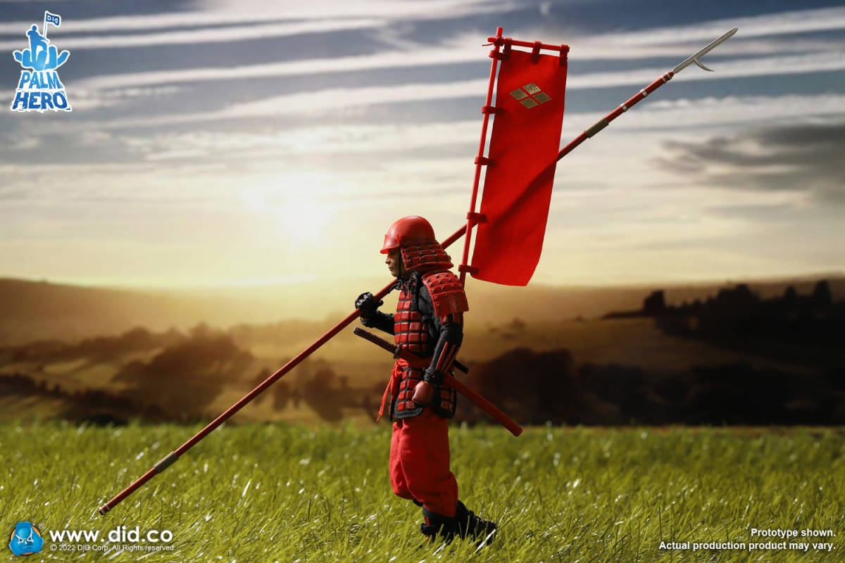DID 1/12 戦国 サムライ 武士 赤.Ver 未開封新品 XJ80016A 武将 無双