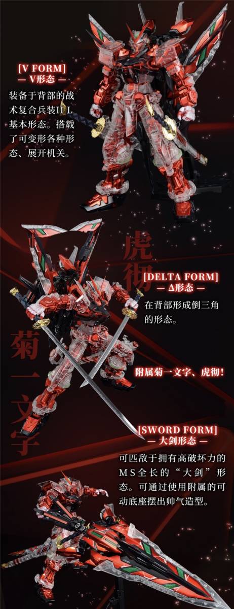 バンダイ 海外超限定 PG 1/60 アストレイレッドフレーム改 （メッキ