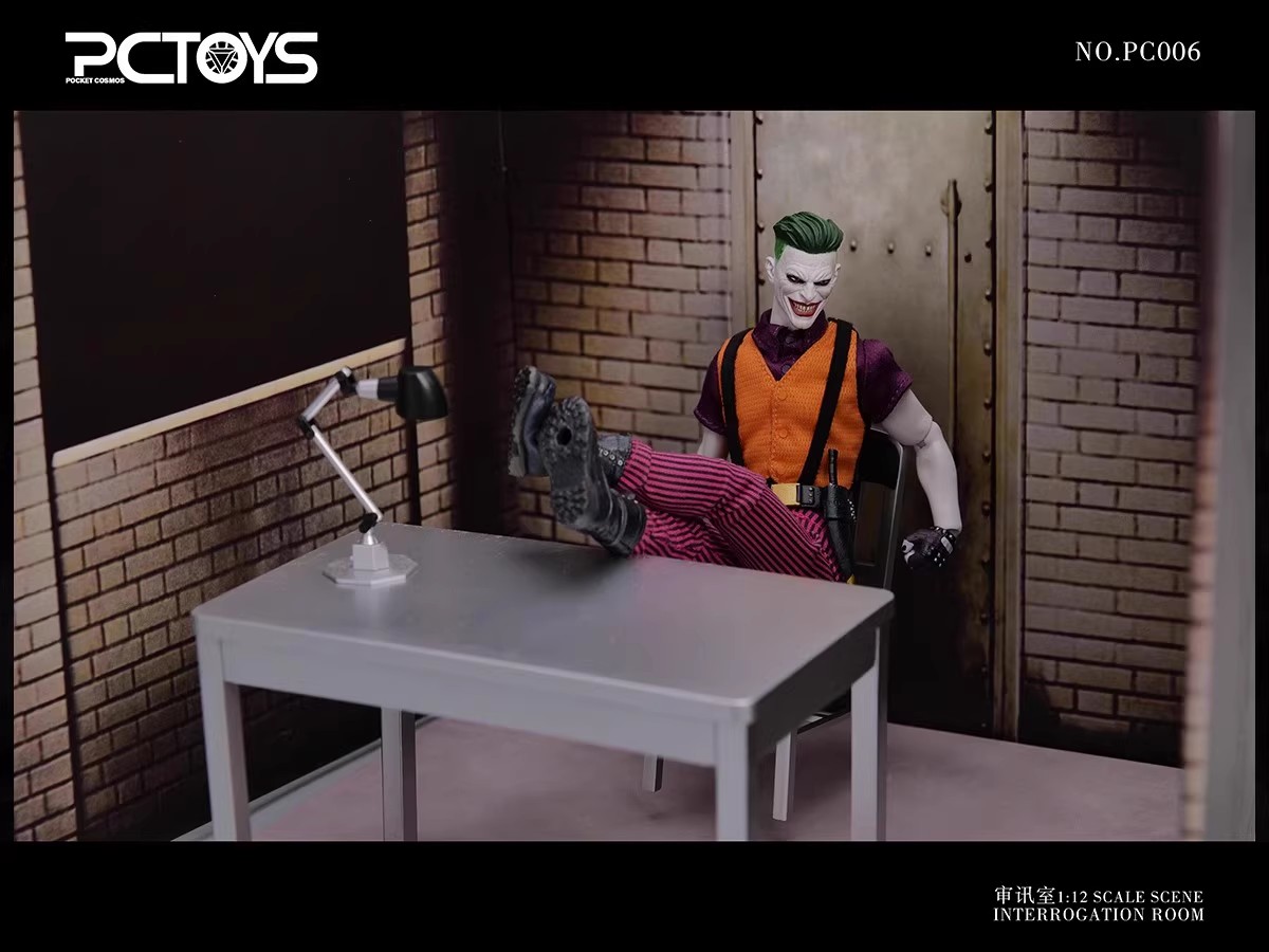 1/12フィギュア　FILIXTOYS ジョーカー+PCTOYS 取調室セット 予約 PCTOYS 1/12 取調室セット PC006 Interrogation Room Set Action