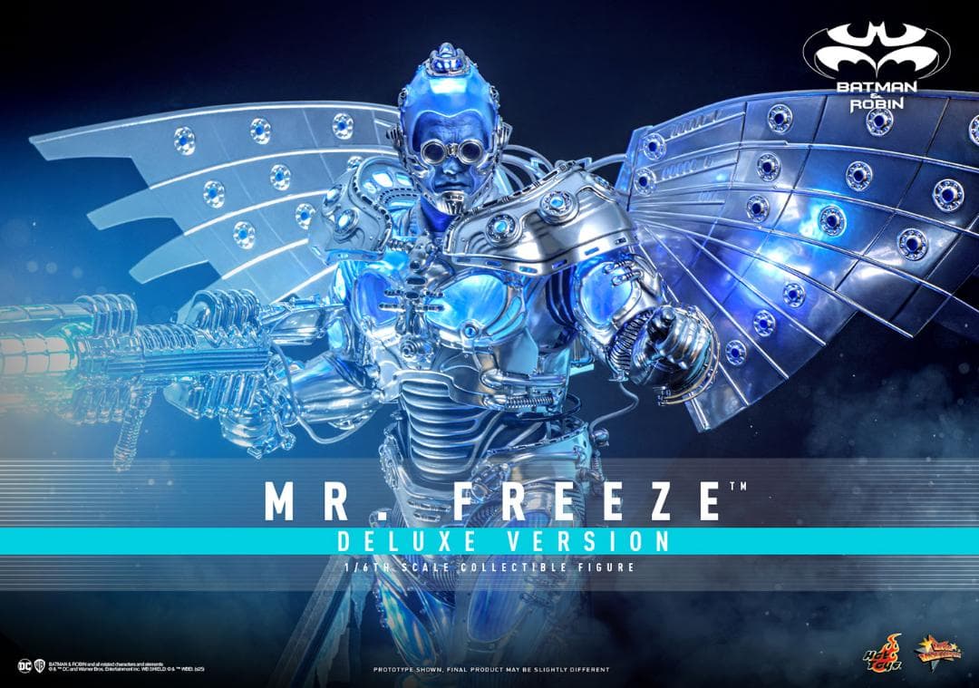 バットマン＆ロビンMr. Freeze　3点セット　25年以上前の商品です！ ホットトイズ 1/6 『バットマン & ロビン』 Mr.フリーズ DX版 ボーナス