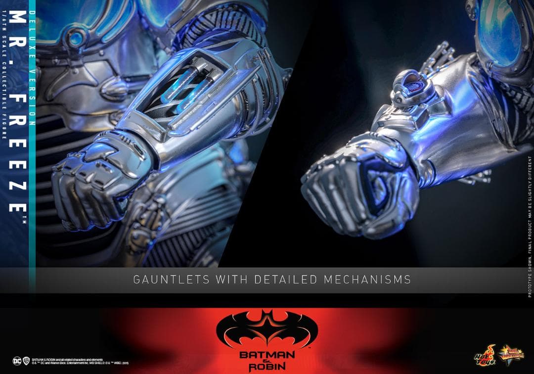 バットマン＆ロビンMr. Freeze　3点セット　25年以上前の商品です！ ホットトイズ 1/6 『バットマン & ロビン』 Mr.フリーズ DX版 ボーナス